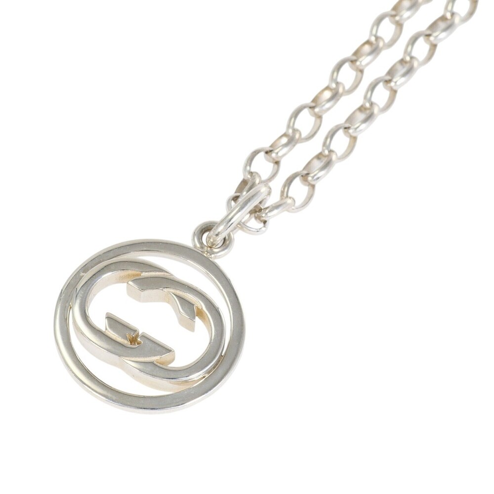 Gucci Doppia G Silver Necklace, Total Weight 13.7g, 54cm, Like New Condition.
